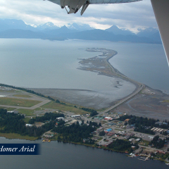 Homer Spit from the air